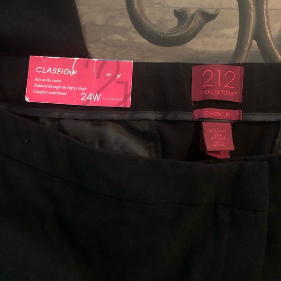 212 collection black 24w slacks - Picture 3 of 5